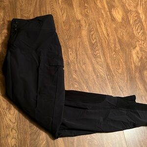 Black knee patch breeches